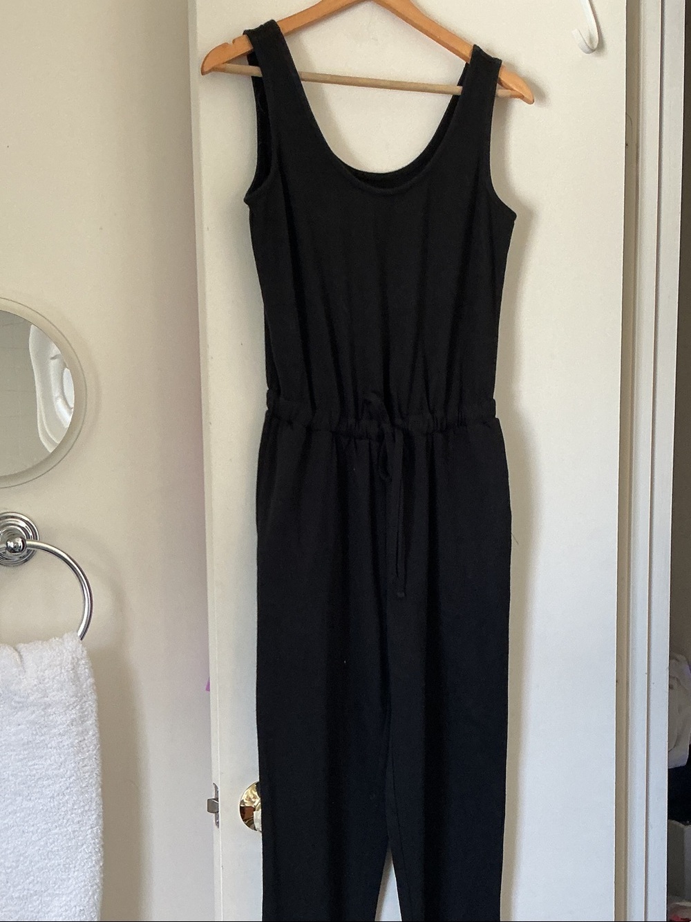 MADEWELL Classic Black Sleeveless Jumpsuit